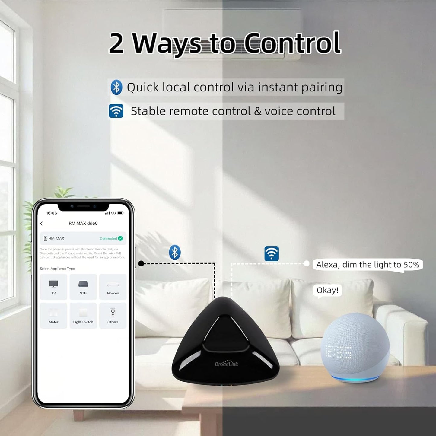 Matter Compatible Broadlink RM Max Universal Smart Remote