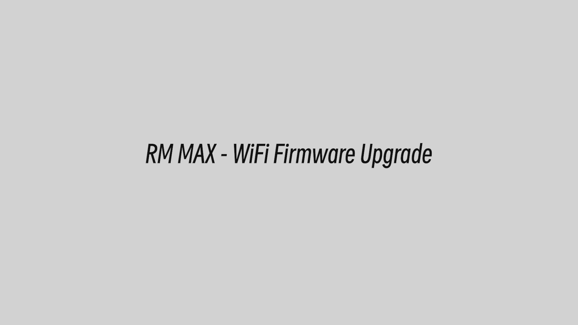 How to upgrade firmware to matter compatible